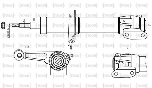 TOOR SG11040 - Amortizators www.autospares.lv