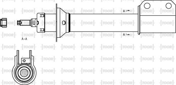 TOOR SG11050 - Amortizators autospares.lv