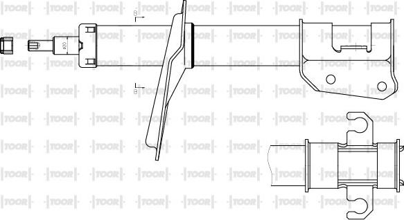 TOOR SG11800 - Shock Absorber www.autospares.lv