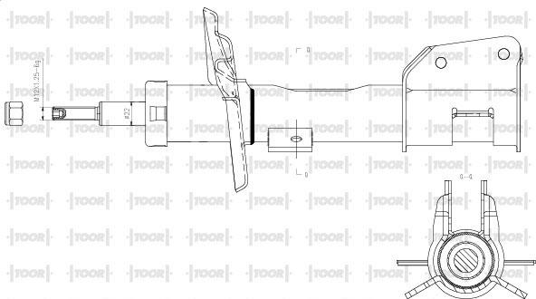 TOOR SG11830 - Amortizators www.autospares.lv