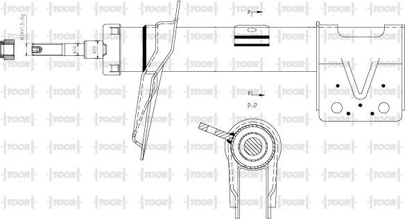 TOOR SG11390 - Amortizators www.autospares.lv