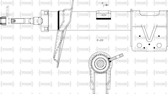 TOOR SG11391 - Shock Absorber www.autospares.lv