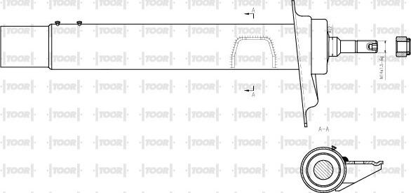 TOOR SG11350 - Amortizators www.autospares.lv