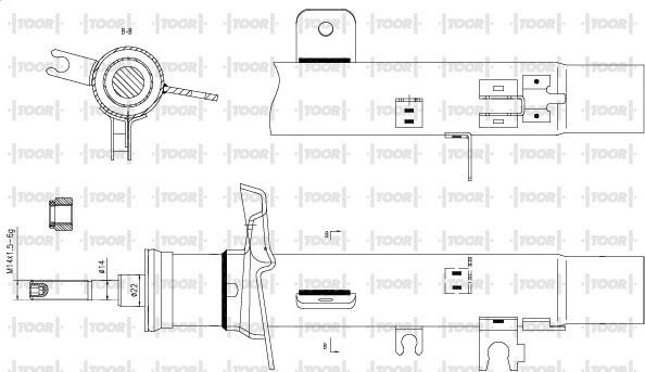 TOOR SG11381 - Amortizators www.autospares.lv