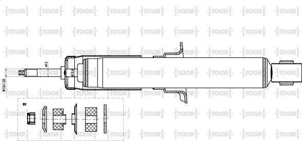 TOOR SG11331 - Amortizators www.autospares.lv