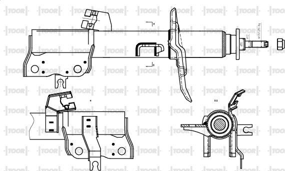 TOOR SG11320 - Amortizators www.autospares.lv