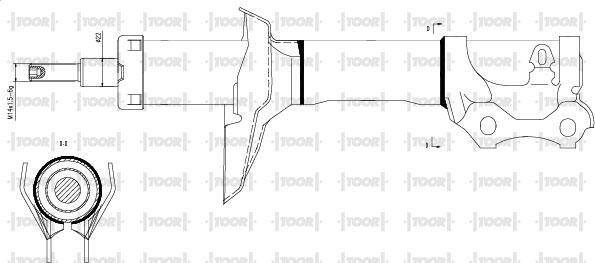 TOOR SG11210 - Amortizators autospares.lv