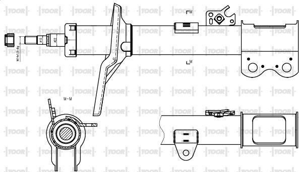 TOOR SG11751 - Амортизатор www.autospares.lv