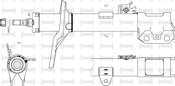 TOOR SG11761 - Amortizators autospares.lv