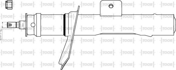 TOOR SG11700 - Amortizators www.autospares.lv