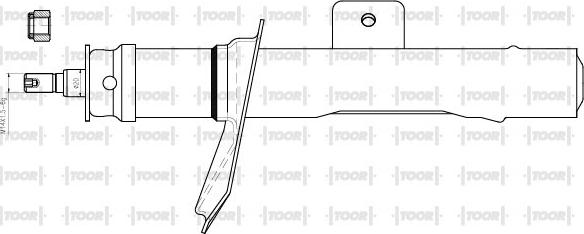 TOOR SG11701 - Амортизатор www.autospares.lv