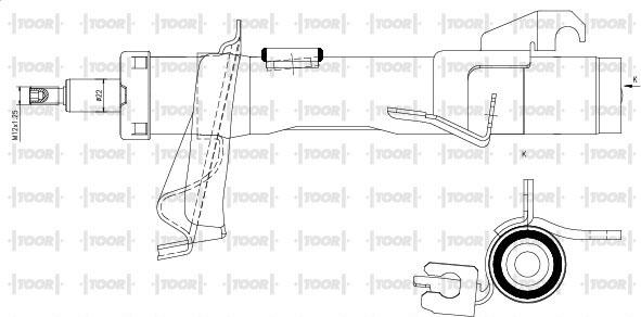 TOOR SG11780 - Shock Absorber www.autospares.lv