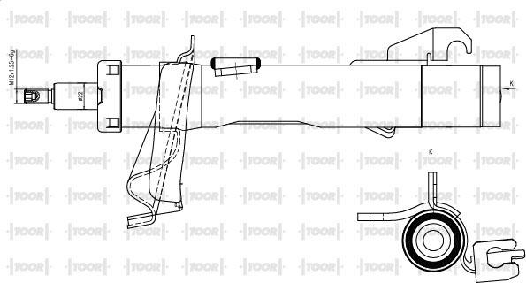 TOOR SG11781 - Amortizators www.autospares.lv