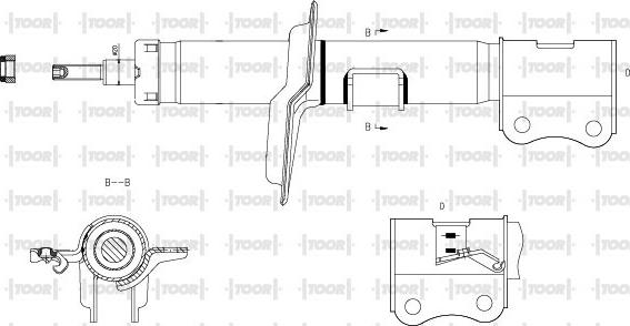 TOOR SG11730 - Amortizators autospares.lv