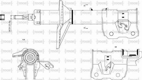 TOOR SG13950 - Amortizators www.autospares.lv