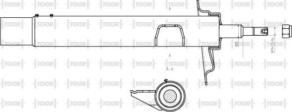 TOOR SG13980 - Amortizators autospares.lv