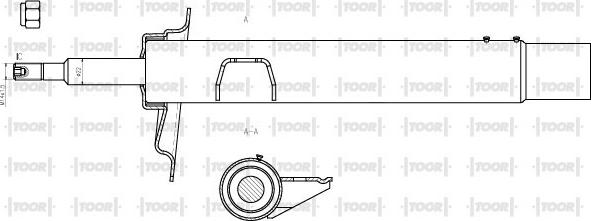 TOOR SG13981 - Shock Absorber www.autospares.lv