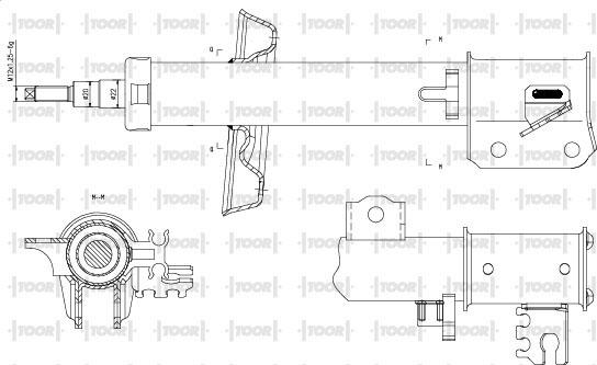 TOOR SG13930 - Amortizators autospares.lv