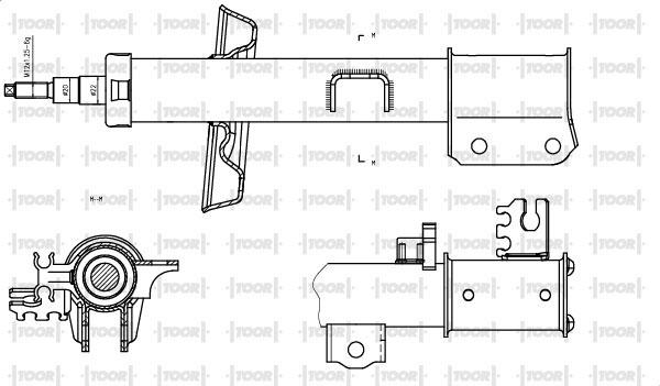 TOOR SG13931 - Amortizators www.autospares.lv