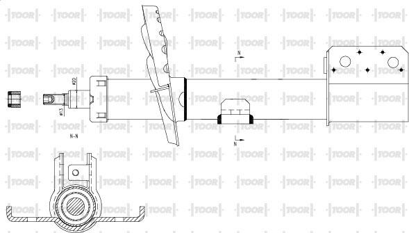 TOOR SG12460 - Amortizators autospares.lv