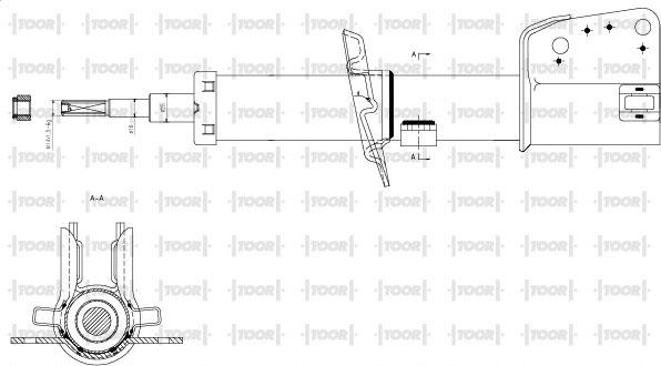 TOOR SG12560 - Amortizators autospares.lv