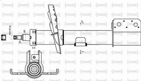 TOOR SG12530 - Amortizators autospares.lv