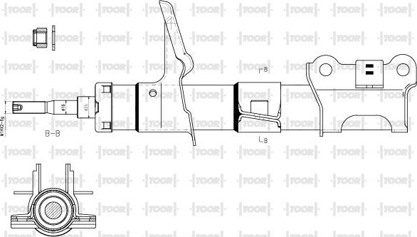 TOOR SG12660 - Amortizators www.autospares.lv