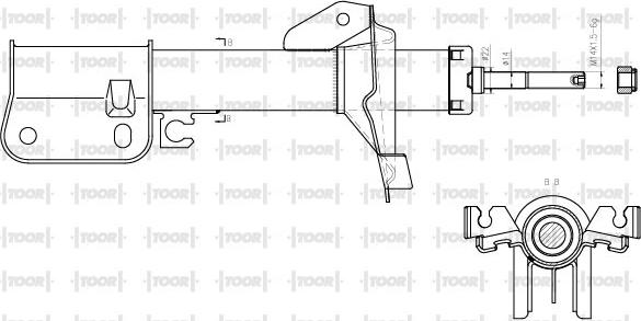 TOOR SG12190 - Amortizators www.autospares.lv