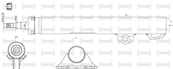 TOOR SG12150 - Amortizators autospares.lv