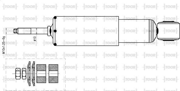 TOOR SG12330 - Amortizators www.autospares.lv