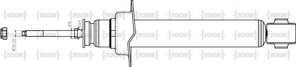 TOOR SG12250 - Amortizators autospares.lv