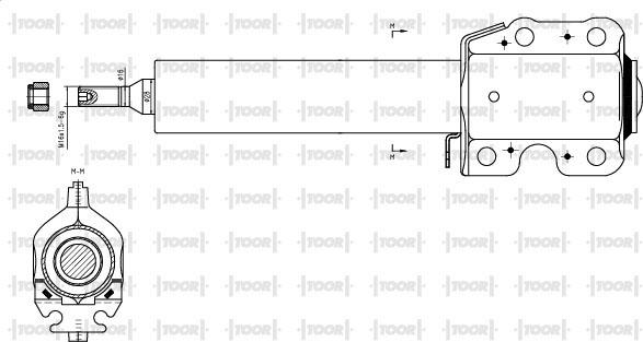 TOOR SG12220 - Amortizators autospares.lv