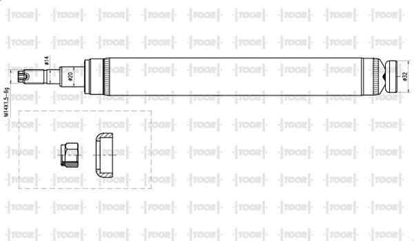 TOOR SG17040 - Amortizators www.autospares.lv