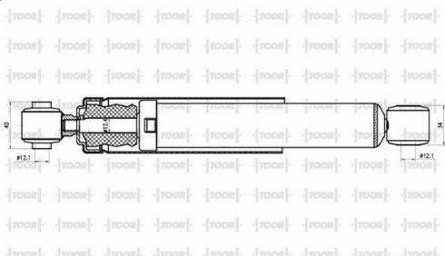 TOOR SO54430 - Shock Absorber www.autospares.lv