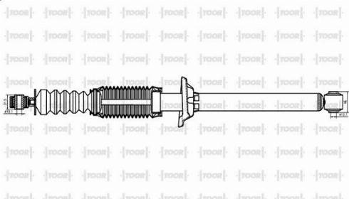 TOOR SO54500 - Shock Absorber www.autospares.lv