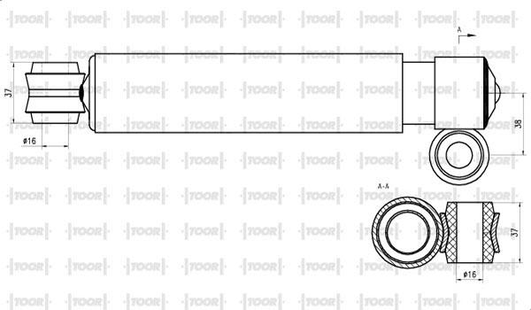 TOOR SO50090 - Amortizators www.autospares.lv