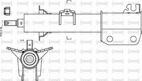 TOOR SO14170 - Amortizators autospares.lv