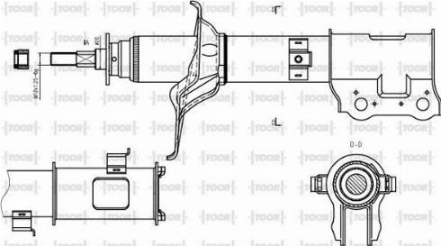 TOOR SO14390 - Shock Absorber www.autospares.lv