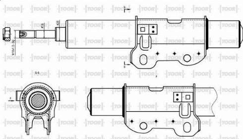 TOOR SO14370 - Амортизатор www.autospares.lv