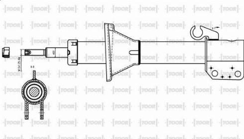 TOOR SO14250 - Amortizators autospares.lv