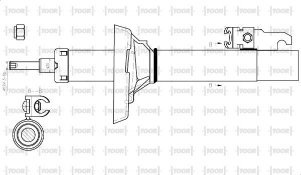 TOOR SO14280 - Amortizators www.autospares.lv