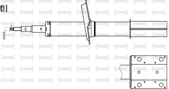 TOOR SO10620 - Shock Absorber www.autospares.lv