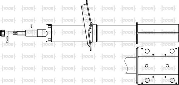 TOOR SO10280 - Amortizators autospares.lv