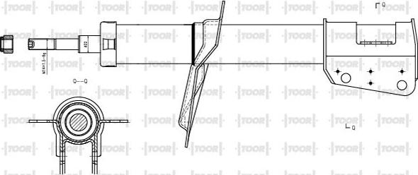 TOOR SO11890 - Shock Absorber www.autospares.lv