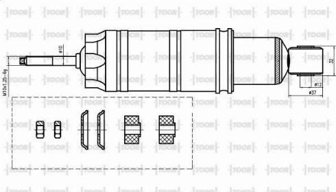 TOOR SO12320 - Amortizators www.autospares.lv