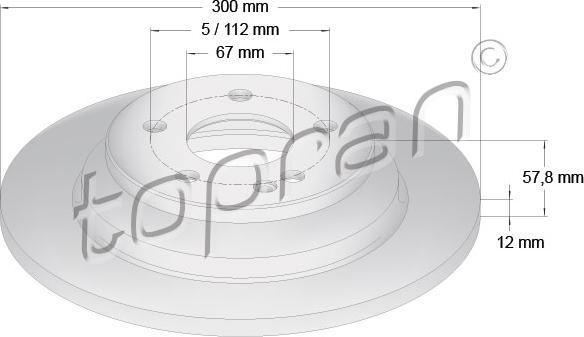 Topran 409 330 - Bremžu diski www.autospares.lv