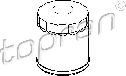 Topran 400 992 - Oil Filter www.autospares.lv