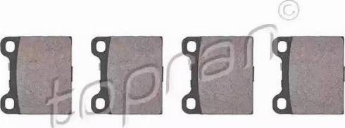 Topran 400 416 - Bremžu uzliku kompl., Disku bremzes www.autospares.lv