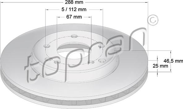 Topran 400 854 - Bremžu diski www.autospares.lv