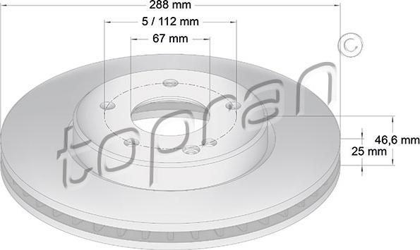 Topran 400 856 - Bremžu diski www.autospares.lv